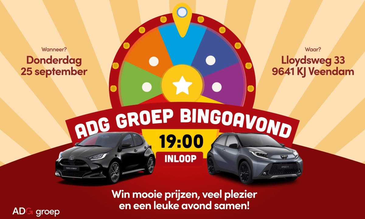 Gratis Bingoavond ADG Veendam – 25 september
