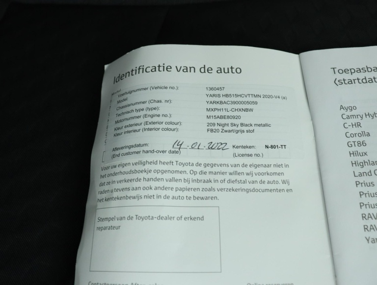 Toyota Yaris - 1.5 Hybrid TeamNL 44