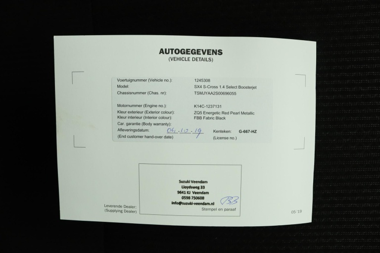 Suzuki S-Cross - 1.4 Boosterjet Select 56