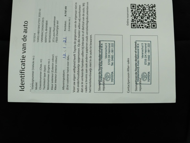 Toyota Yaris - 1.5 Hybrid Dynamic