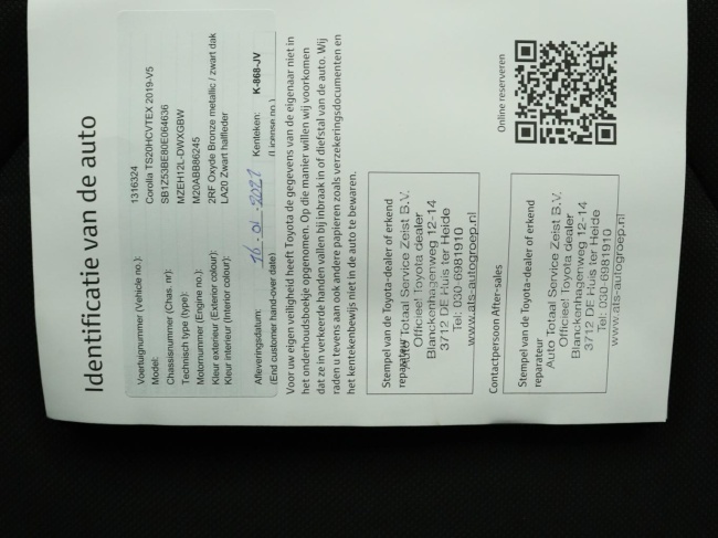 Toyota Corolla Touring Sports - 2.0 Hybrid Executive