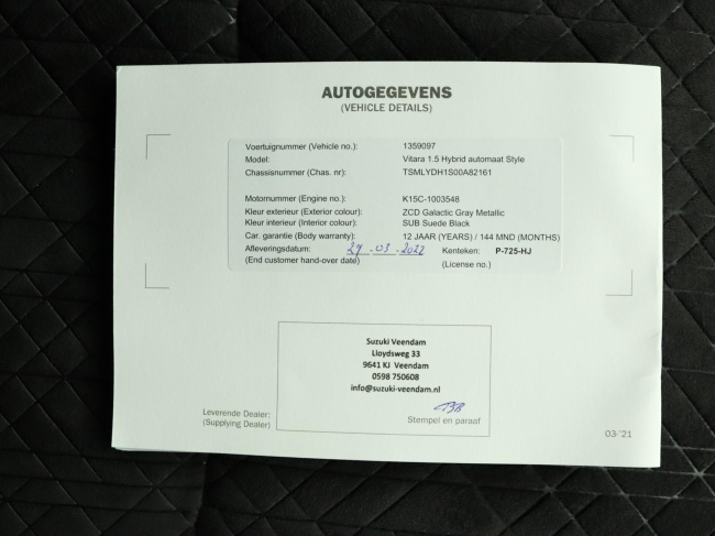 Suzuki Vitara - 1.5 Hybrid Style