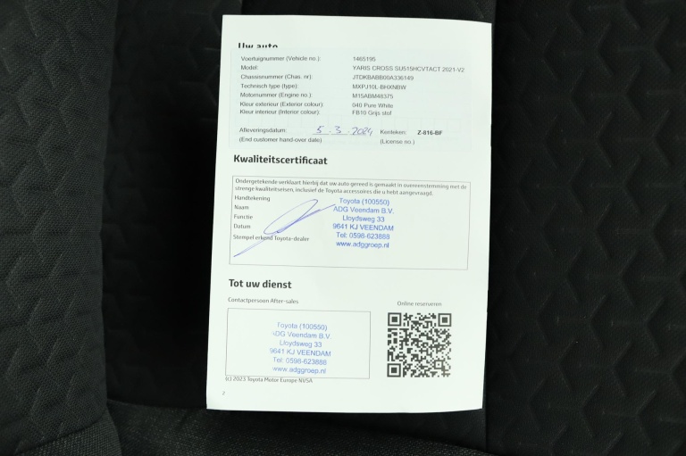 Toyota Yaris Cross - 1.5 Hybrid Active 65