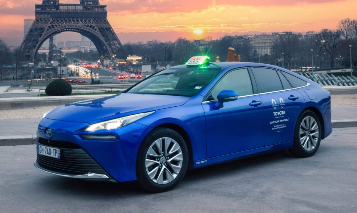 Toyota Mirai bij de spelen in Parijs 
